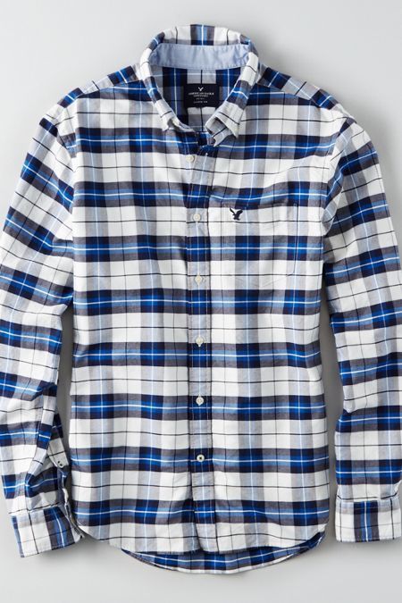 Iconic style. Shop the AEO Oxford Button Down Shirt from American Eagle Outfitters. Check out the entire American Eagle Outfitters website to find the best items to pair with the AEO Oxford Button Down Shirt . Plaid Shirt Men, American Eagle Men, Mens Outfitters, Jeans Shorts, Button Down Shirts, Women's Plaid Shirt, Men's Clothing, American Eagle Outfitters, Women's Jeans