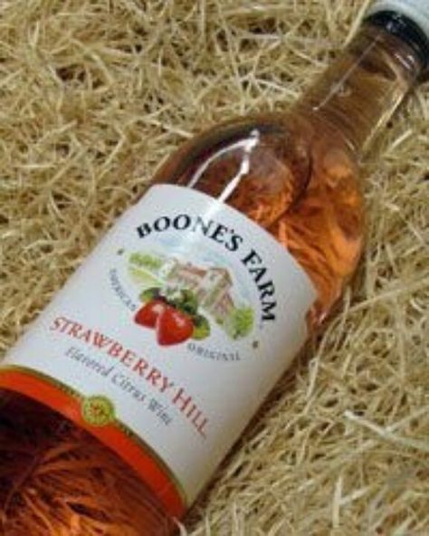 Boones Farm's Strawberry Hill.  At $2 a bottle, you couldn't afford not to have twenty or so bottles stashed in your room. Boones Farm Wine, Strawberry Hill, Strawberry Wine, Vintage Memory, I Remember When, Baby Boomer, Good Ole, The Good Old Days, Do You Remember