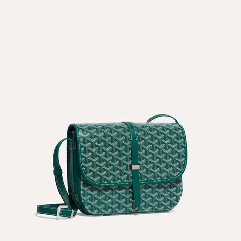 Belvedere MM Bag - Maison Goyard Goyard Belvedere, Goyard Bag, Airport Fashion, Balenciaga Designer, Leather Care, Green Bag, Small Bag, Bag Straps, Crossbody Strap