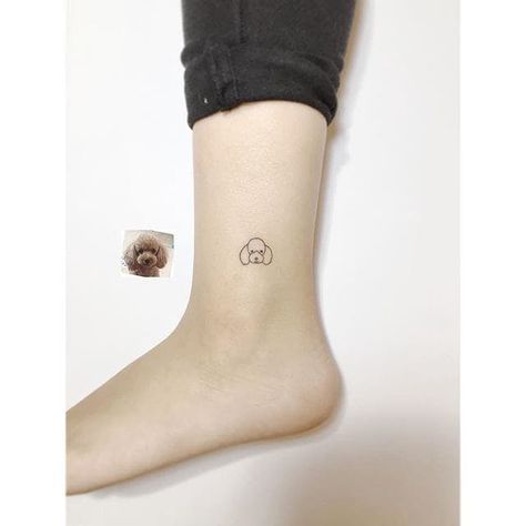 Poodle Tattoo, Playground Tattoo, Ruin My Life, Pets And Owners, Dog Memorial Tattoos, Cute Tiny Tattoos, Tattoos Skull, Memorial Tattoos, Book Tattoo