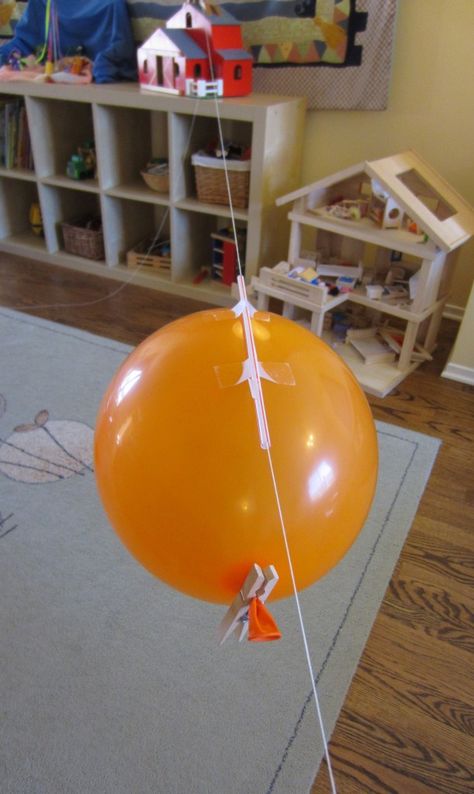 Balloon Rockets, Balloon Science Experiments, Balloon Experiment, Balloon Rocket, Diy Rocket, Science Experiments For Preschoolers, Rockets For Kids, Kid Experiments, Home Daycare