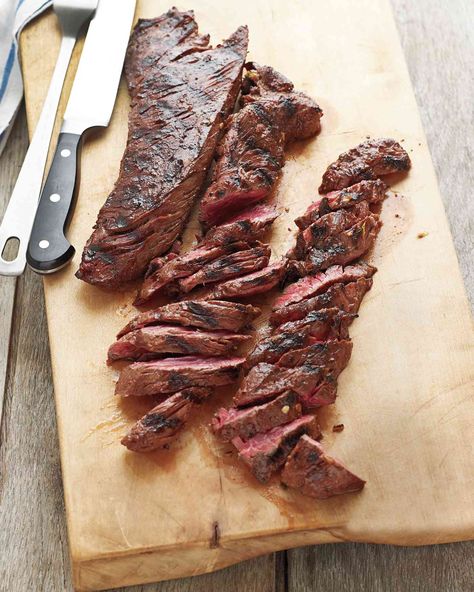 Grilled Marinated Hanger Steak Flank Steak Tacos, Marinated Skirt Steak, Hanger Steak, Steak Tacos, Steak Marinade, Summer Grilling, Onion Recipes, Grilled Steak, Skirt Steak