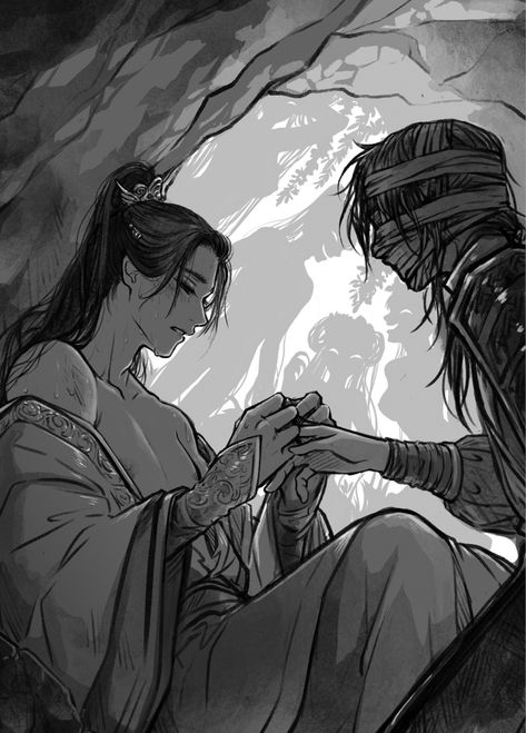 Katsuki Yuri, Anime Guy, Xie Lian, Ship Drawing, Arte Fantasy, Heaven's Official Blessing, Anime Drawings Boy, Narnia, Book Illustration