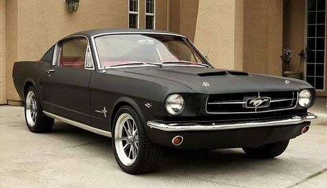 Matte Black Mustang, Siyah Mustang, Black Mustang Gt, Subaru Impreza 22b, Mustang 65, Shelby Mustang Gt500, Black Mustang, 65 Mustang, 1965 Mustang