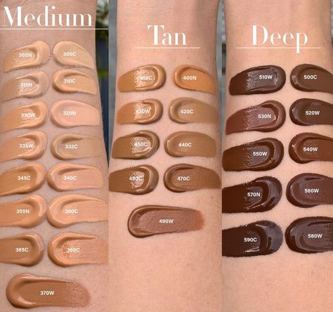 Anastasia Beverly Hills Luminous Foundation Swatches & Loose Powder - Beauty Trends and Latest Makeup Collections | Chic Profile Anastasia Foundation, Makeup Knowledge, Anastasia Beverly Hills Foundation, Man Jewellery, All Skin Colors, Picture Makeup, Bee Makeup, Makeup Classes, Face Cake