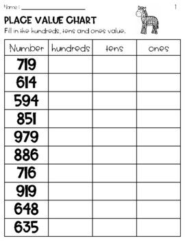 Place value worksheets are designed to help students understand our base 100 number system so they can work with numbers more confidently. Students will practice identifying hundreds, tens and ones, rounding numbers, and building 3 digit numbers.Worksheets Include:Plae Value Chart 10 pagesAnswer 10 pagesHow to use these worksheets:Math CentersMorning WorkHomeschoolingSkill Practice-------------------------------Click here for more resourcesAlways happy to hear your feedback :) 3 Digit Numbers Worksheets, Number System Worksheets, Number Words Worksheets, Place Value Blocks, Rounding Numbers, Kindergarten Anchor Charts, Place Value Activities, Place Value Chart, Place Value Worksheets