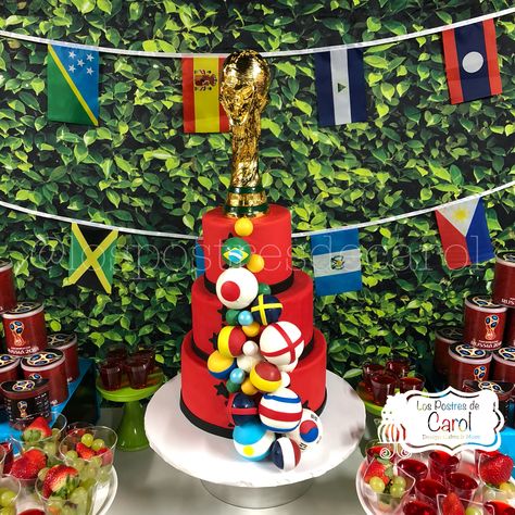 Fifa World Cup 2022 Qatar Cake, World Cup Birthday Party Ideas, World Cup Soccer Cake, World Cup Birthday Party, Soccer Cake Pops, Animal Planet Toys, World Cup Party, Soccer Theme Parties, Soccer World Cup