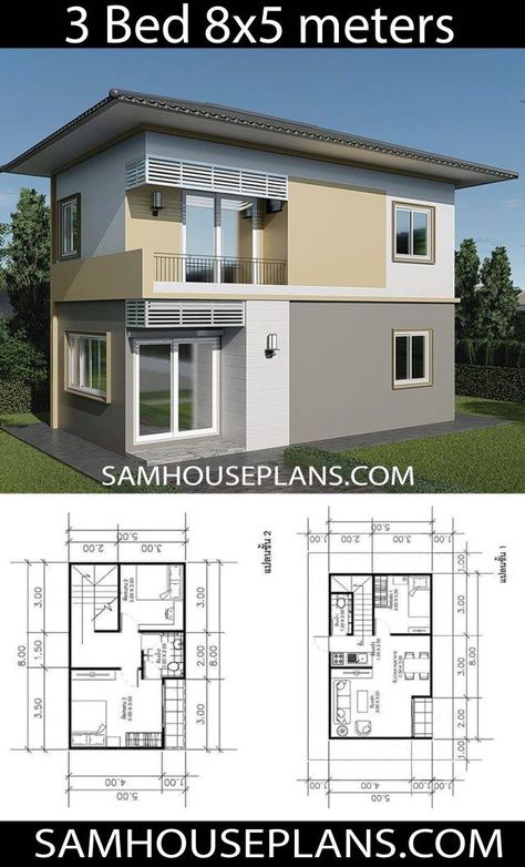 Cheap House Plans, Small Modern House Plans, Affordable House Plans, Building Plans House, Duplex House Plans, Simple House Design, House Plan Gallery, Modern Style House Plans, House Construction Plan