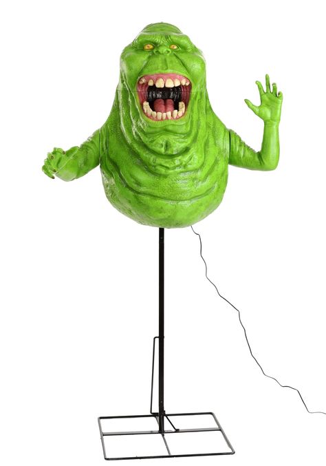 PRICES MAY VARY. Realistic movement and sound effects bring the iconic Ghostbusters character, Slimer, to life, immersing you in the world of the paranormal. Vibrant hues and intricate details make this animated Slimer a standout addition to any Halloween arrangement or Ghostbusters fan collection. Eerie glowing eyes and synchronized mouth movement create a spook-tacular ambiance, perfect for Ghostbusters party decorations. Easy to set up and suitable for indoor or covered outdoor use, this Ghos Ghostbusters Decorations, Slimer Costume, Ghostbusters Animated, Ghostbusters Characters, Slimer Ghostbusters, Ghostbusters Slimer, Ghostbusters Party, Ghostbusters Logo, Greatest Movies