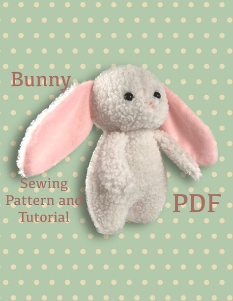 sewing toys easy Small Plush Sewing Patterns, Stuffed Toy Sewing Pattern, Dinosaur Sewing Pattern Free Easy, Bunny Hat Sewing Pattern, Hand Sewn Stuffed Animals Free Pattern, Platypus Plush Pattern, Cute Things To Sew With A Sewing Machine, Sewing Hearts Pattern, Diy Bunny Stuffed Animal