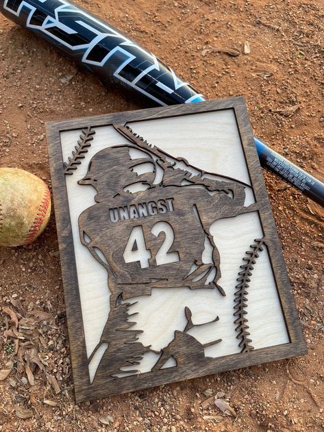 Personalized Baseball Sign 3D Baseball Sign Baseball Coach | Etsy | Etsy (US) Baseball Coach Gifts, Baseball Crafts, Baseball Room, Senior Night Gifts, Baseball Signs, Laser Cut Wood Crafts, Laser Engraved Ideas, Baseball Coach, Senior Gifts