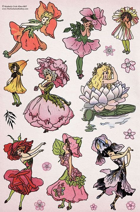 Decoupage Flower Goddess Drawing, Nature Fairy Drawing, Flower Nymph Character Design, Flower Fairy Drawing, Nature Aesthetic Drawing, Flower Character Design, Flower Oc, Art Nouveau Flowers Illustration, Flower Character