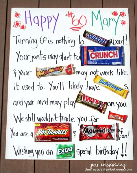 Creative Inspiration in Food, Watercolor, Photography, Writing and Life in Between. Birthday Card With Candy, Candy Bar Cards, Candy Posters, Candy Birthday Cards, Candy Bar Poster, 60th Birthday Poster, Watercolor Photography, Moms 60th, Coworker Birthday