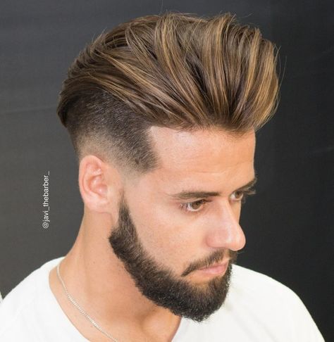 Modern Pompadour, Popular Mens Hairstyles, Growing Your Hair Out, Haircut Women, Mens Hair Colour, Undercut Pompadour, Men's Long Hairstyles, Men Hair Color, Manual Book