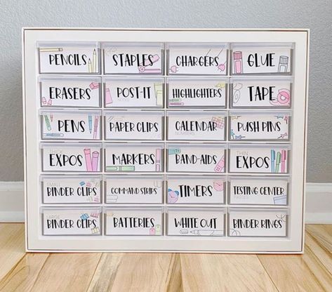 Prep For Back To School, Teacher Toolbox Organizer, Classroom Setup Ideas, Prepare For Back To School, Free Classroom Printables, Ideas For Back To School, Desk Arrangements, Teacher Toolbox Labels, Classroom Goals