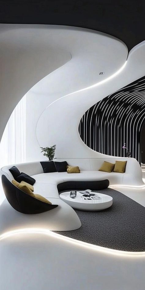 Neo Futurism, Art Deco Living Room, Schematic Design, Futuristic Interior, Futuristic Art, Bar Room, Room Makeover Inspiration, Automotive Design, Dream Board