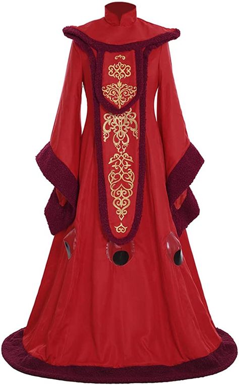 Queen Padme Amidala, Queen Amidala Costume, Amidala Costume, Padme Amidala Cosplay, Queen Padme, Amidala Star Wars, Gaun Abad Pertengahan, Queen Amidala, Phantom Menace