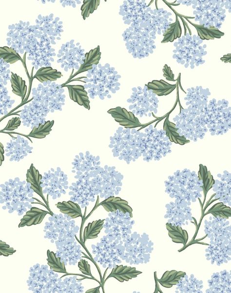 Hydrangea, Blue & White RI5143 – The Pattern Collective Blue Hydrangea Wallpaper, Blue White Wallpaper, Hydrangea Wallpaper, Coastal Preppy, Wallpaper Studio, Preppy Blue, Blue And White Wallpaper, Hydrangea Blue, Coastal Wallpaper