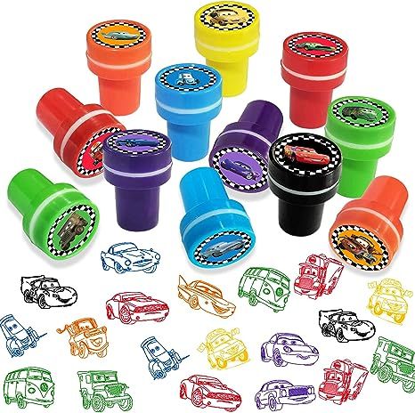 Amazon.com: Cars Birthday Party Supplies, 24Pcs Cars Theme Stamper Party Favors, Cars Goodie Bag Stuffers for Lightning McQueen Car Birthday Decorations Supplies : Toys & Games Disney Cars Theme Party, Disney Cars Birthday Decorations, Cars Party Decorations, Car Birthday Decorations, Disney Cars Birthday Theme, Birthday Party Return Gifts, Lightning Mcqueen Party, Lightning Mcqueen Car, Disney Cars Theme