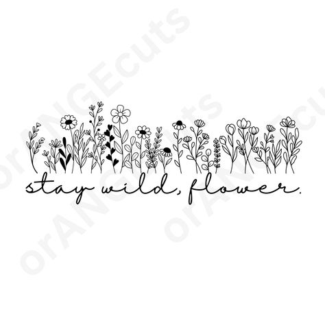 Wildflower Line Art, Graduation Things, Wildflower Svg, Floral Design Business, Wildflower Tattoo, Window Drawing, Flower Window, Flower Farmer, Wood Burning Crafts