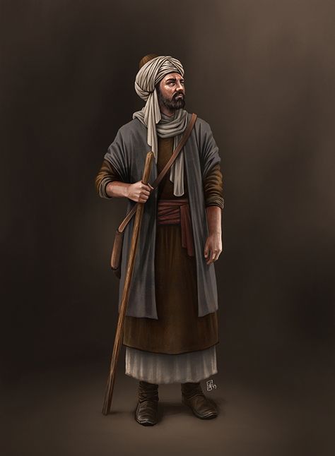 Historical Character Design, Turkish Character Design, Biblical Costumes, Islamic History, Bible Images, Rpg Map, Boy Illustration, Anime Muslim, Islamic Artwork