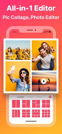 Collage Maker app with 500+ grids, stickers, fonts, filters, and backgrounds. Best Photo Collage Apps, Collage Maker App, Background Eraser, Free Collage, Funny Text Posts, Upbeat Songs, Photography Apps, Photo Collage Maker, Life App