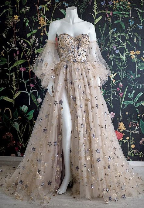 femme fatale on Twitter: "Chotronette Aurora Boreali and Celestial gowns… " Gaun Abad Pertengahan, Off Shoulder Evening Dress, Princess Prom Dresses, Professional Dress, فستان سهرة, A Line Prom Dresses, Fairytale Dress, Gown Prom, Prom Outfits