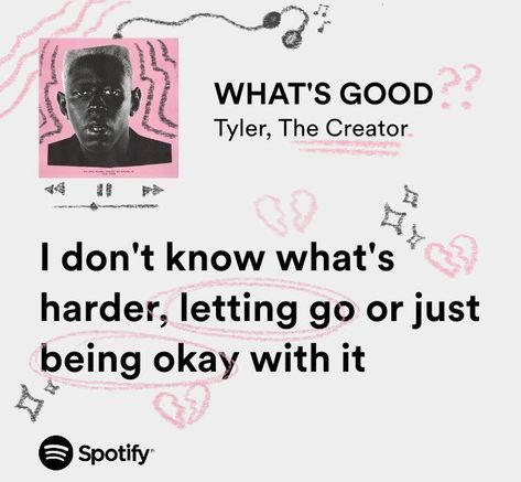 Lyrics Doodle, Spotify Aesthetic Playlist, Tyler The Creator Lyrics, Aesthetic Playlist, Spotify Aesthetic, Rap Lyrics Quotes, Meaningful Lyrics, Senior Quotes, Song Lyric Quotes