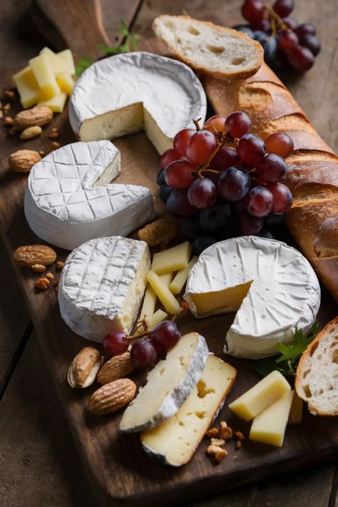 25 Inspiring French Cheese Board Aesthetic Ideas with Stunning Photos - AnyCheese Cheese Board Aesthetic, Cheese Aesthetic, Parisian Style Decor, French Cheese Board, Baguette Slices, Board Aesthetic, France Aesthetic, French Cheese, Sliced Baguette