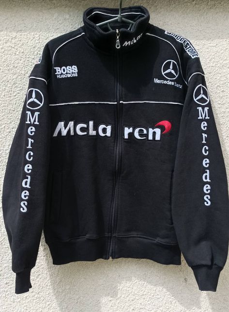 Vintage Mercedes McLaren F1 jacket | Grailed F1 Jacket Mclaren, Mclaren F1 Jacket, Mclaren Jacket Vintage, Mclaren Racing Jacket, Vintage F1 Merch, Mclaren Clothes, Vintage F1 Jacket, Mclaren Jacket, Mclaren Merch