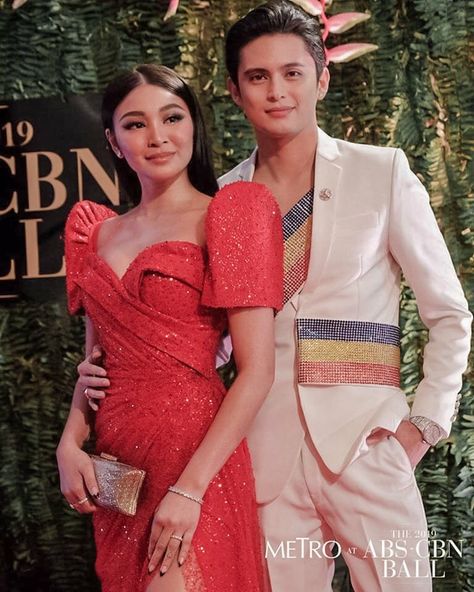 James Reid And Nadine Lustre, Filipiniana Dress, James Reid, Nadine Lustre, Asian Celebrities, Aesthetic Pastel Wallpaper, Pastel Aesthetic, Retro Fashion, Formal Dresses Long