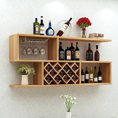 Wine Rack, Wine, Bar, Wall