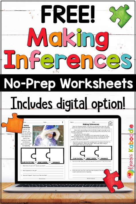 Social Inferencing Activities, Inference Task Cards Free, 3rd Grade Inference Activities, Inferencing Activities Middle School, Inferencing Activities 2nd Grade, Making Inferences 2nd Grade, Inferencing Activities 5th Grade, Inferring Activities, Inferencing Pictures