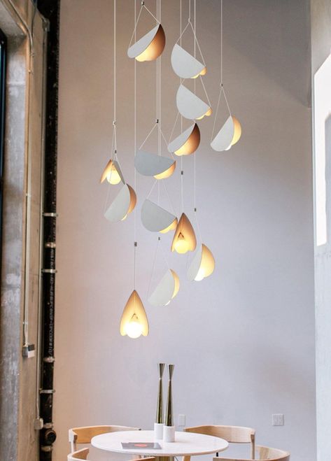 Modern wood pendant light