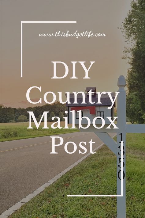 Farmhouse Mailbox Ideas Diy, Farmhouse Mailboxes, Mailbox Diy, Country Mailbox, Rustic Mailboxes, Home Mailboxes, Red Mailbox, Mailbox Stand, Rural Mailbox