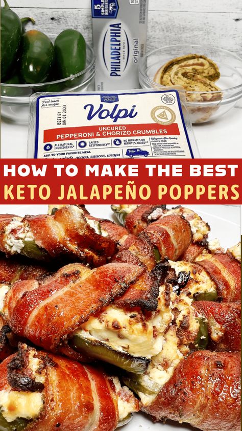 Keto Jalapeño Poppers Keto Jalapeno Poppers, Keto Jalapeno, Jalapeño Poppers, The Best Game, Game Day Snacks, Soften Cream Cheese, Keto For Beginners, Jalapeno Poppers, The Bomb