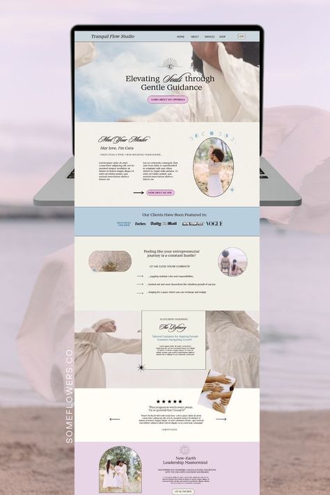 #Minimalist_Animal_Logo #Futuristic_Website #Banner_Minimalist #Spiritual_Website Webpage Design Layout, Spiritual Website, Feminine Website Design, Feminine Website, Luxury Website, Website Design Inspiration Layout, Coach Website, Dream Clients, Spiritual Coach