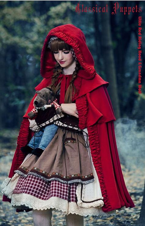 Red Riding Hood Grandma, Oc Clothes, Red Ridding Hood, Red Riding Hood Costume, Dress Scarf, Op Dress, Scarf Dress, Halloween 2020, Halloween Costumes For Girls