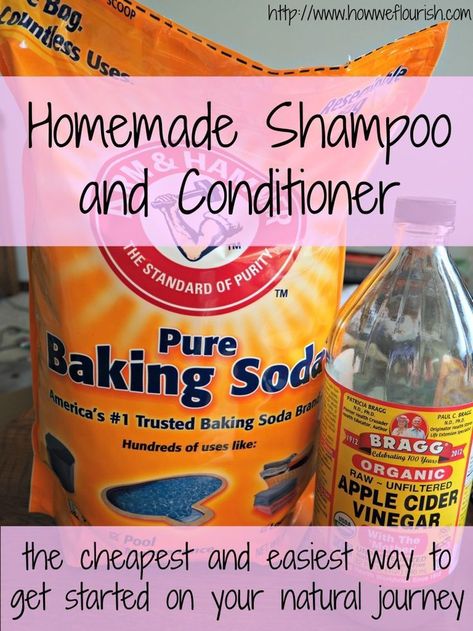 Homemade Shampoo And Conditioner, Diy Shampoo Recipe, Apple Cider Vinegar Shampoo, Baking Soda For Hair, Baking Soda Benefits, Shampoo Recipe, Homemade Shampoo, Diy Shampoo, Hair Oils