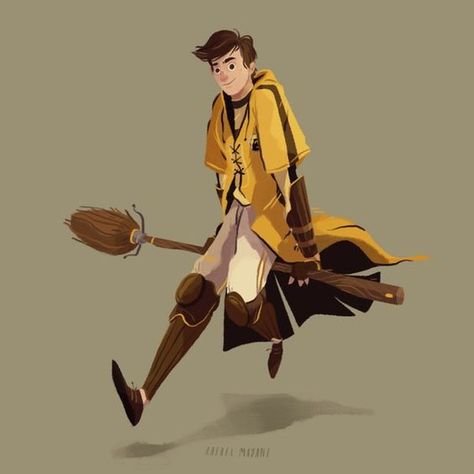 Hufflepuff Characters, Quidditch Robes, Harry Potter Rpg, Harry Potter Oc, Hufflepuff Aesthetic, Harry Potter Quidditch, Harry Potter Artwork, Harry Potter Houses, Harry Potter Drawings