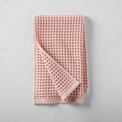 Waffle Hand Towel Pink - Casaluna™ : Target Casaluna Waffle Towels, Cute Hand Towels, Pink Hand Towels, Best Bath Towels, Waffle Design, Pink Towels, Bath Collection, Future Kitchen, Bathroom Themes