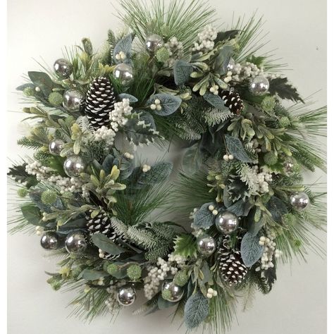 Outdoor Fall Wreaths, Fall Floral Decor, Silk Wreaths, White Christmas Wreath, Wreath Indoor, Ball Wreath, Harvest Wreath, Green Wreath, Hanging Wreath