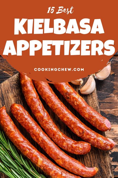 Kilbasa Sausage Recipes Appetizers, Kielbasa Appetizer Recipes, Bacon Wrapped Kielbasa, Kilbasa Sausage Recipes, Kielbasa Appetizer, Sausage Appetizer Recipes, List Of Appetizers, Crackers Appetizers, Olive Appetizer