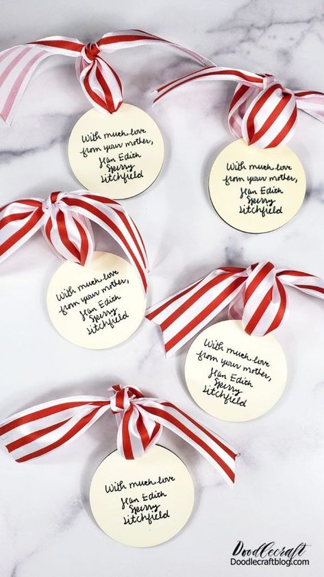 How to Make a Handwriting Ornament with Sublimation Turn a loved ones handwriting into a treasured ornament using sublimation. When a person passes away, everything they worte, said or made becomes a treasure. Christmas Sublimation Ornament Ideas, Sublimation Ornaments, Handwriting Samples, Purple Pen, Sublimation Crafts, Upcycled Projects, Green Craft, Christmas Messages, Paper Ornaments