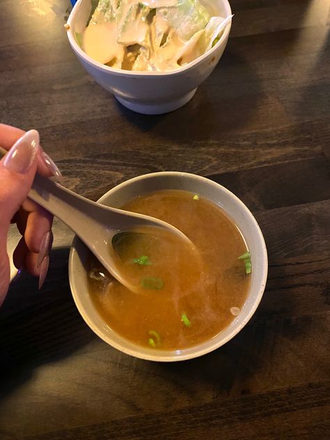 #miso #misosoup #yummy #crave #inspogirl #soup #nails #food Miso Soup Aesthetic, Aesthetic Soup, Soup Aesthetic, Miso Soup, Food Inspo, Low Cal, Japan Travel, Nom Nom, Dinner Ideas