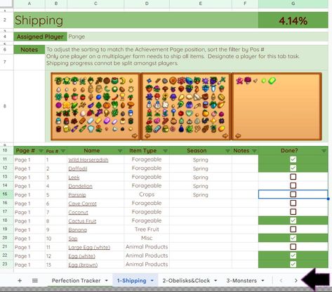 Stardew Valley Multiplayer Perfection Tracker - Pange Plays Stardew Valley 100% Perfection, Stardew Valley Perfection Tracker, Stardew Valley Tracker, Stardew Perfection, Stardew Valley Multiplayer, Building Crafts, Check Box, Multiplayer Games, Single Player