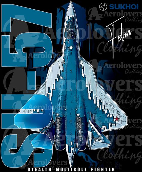 Su57 Wallpaper, Su 57 Sukhoi Wallpaper, Su 57 Sukhoi, Fighter Planes Art, Russian Fighter Jets, Aerospace Design, Jet Fighter Pilot, Concept Vehicles Sci Fi, Stealth Aircraft