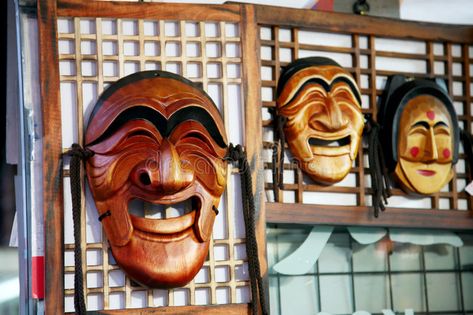 Wooden Hahoe Mask, Hahoetal. In Korean, in Insadong. Hahoe masks are labelled So #Sponsored , #affiliate, #AD, #Hahoe, #Hahoetal, #masks, #Mask Happy Images, National Treasure, South Korean, Seoul, Stock Images Free, Lion Sculpture, Photo Image, Royalty Free, Mask