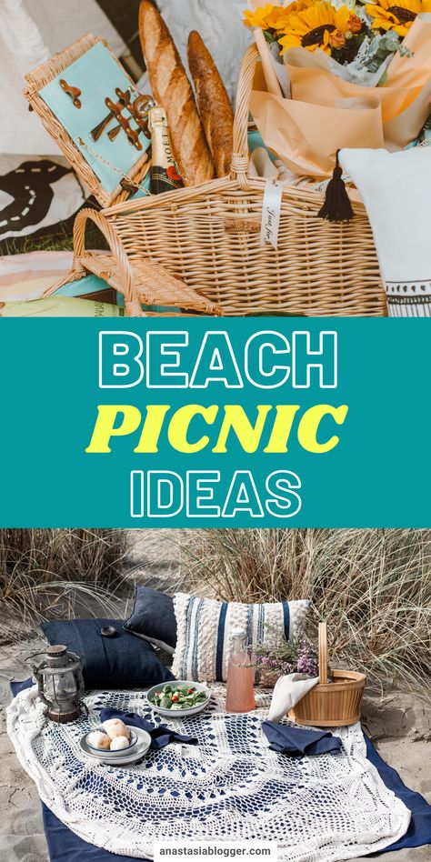 Planning a beach getaway brings about a rush of excitement to most people. It is something to look forward to as a way of a short respite from the hustles of life. But going to the beach can also be tedious, so you may have to plan and list down some beach picnic ideas. #beachpicnic #picnic Picnic Amigas, Beach Food Ideas, Beach Picnic Ideas, Beach Picnic Foods, Romantic Beach Picnic, Breakfast Picnic, Great Snacks, Ideas Picnic, Beach Snacks