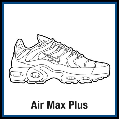 Air Max Drawing, Nike Tn Drawing, Air Max Tattoo, Nike Shoes Drawing Sketches, Sneaker Drawing, Drawing Sneakers, Nike Drawing, Nike Tattoo, Sneakers Illustration